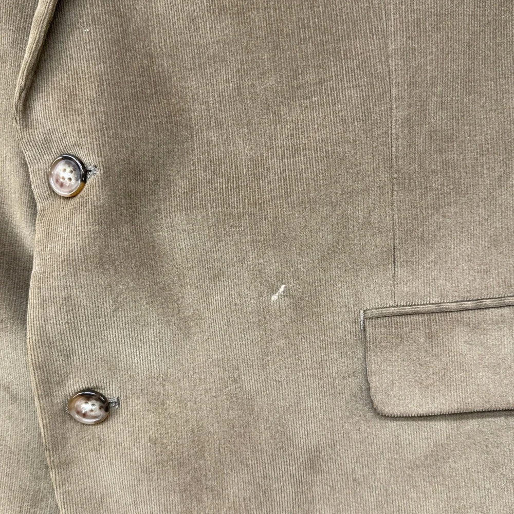 Lauren Ralph Lauren Blazer Mens 50L Brown Corduroy Elbow Patch Two Button Jacket